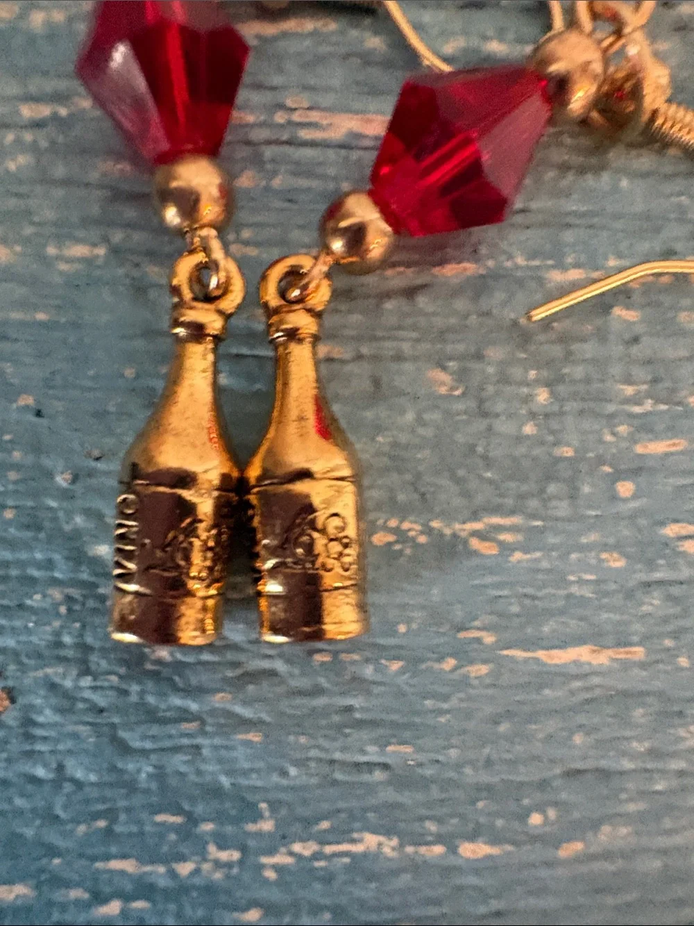 OKO designs Swarovski wine bottle earrings - Picture 5 of 6